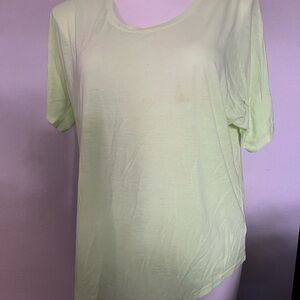Relaxed Crewneck Tee in Light Lime